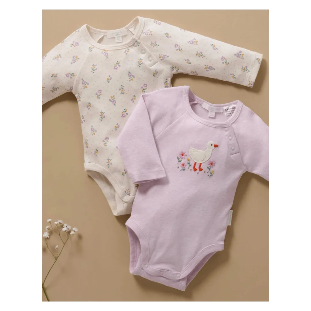 2 Pack Bodysuit - Primrose