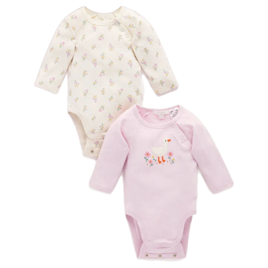 2 Pack Bodysuit - Primrose