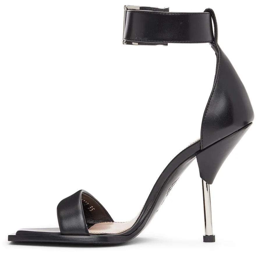 Alexander McQueen Black Double Strap Sandals