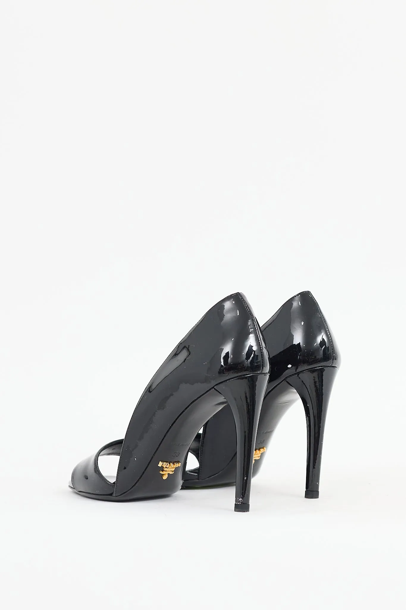Black Patent Leather Sandal