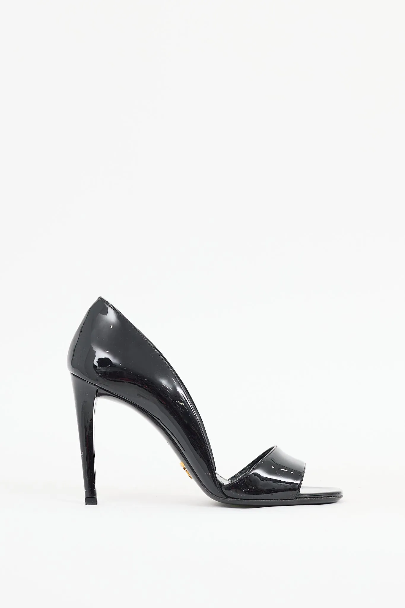 Black Patent Leather Sandal
