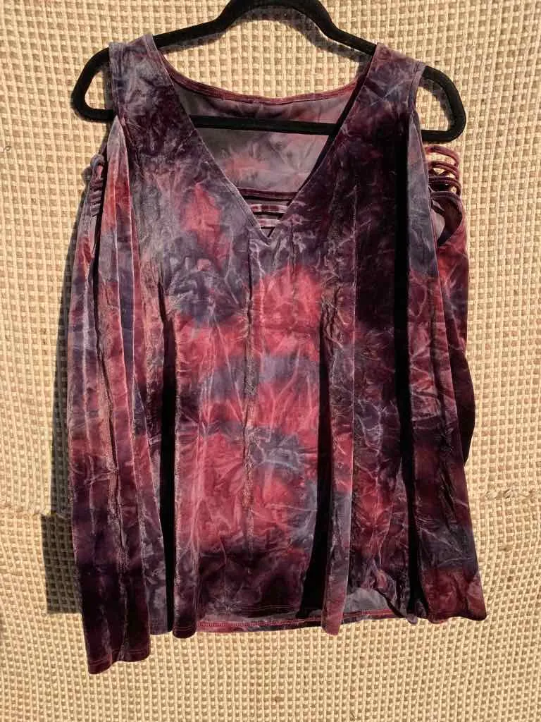 Chloe Dye Effect Velvet - XL