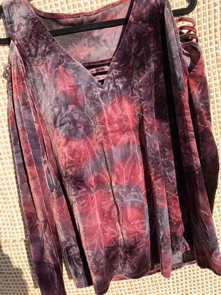 Chloe Dye Effect Velvet - XL