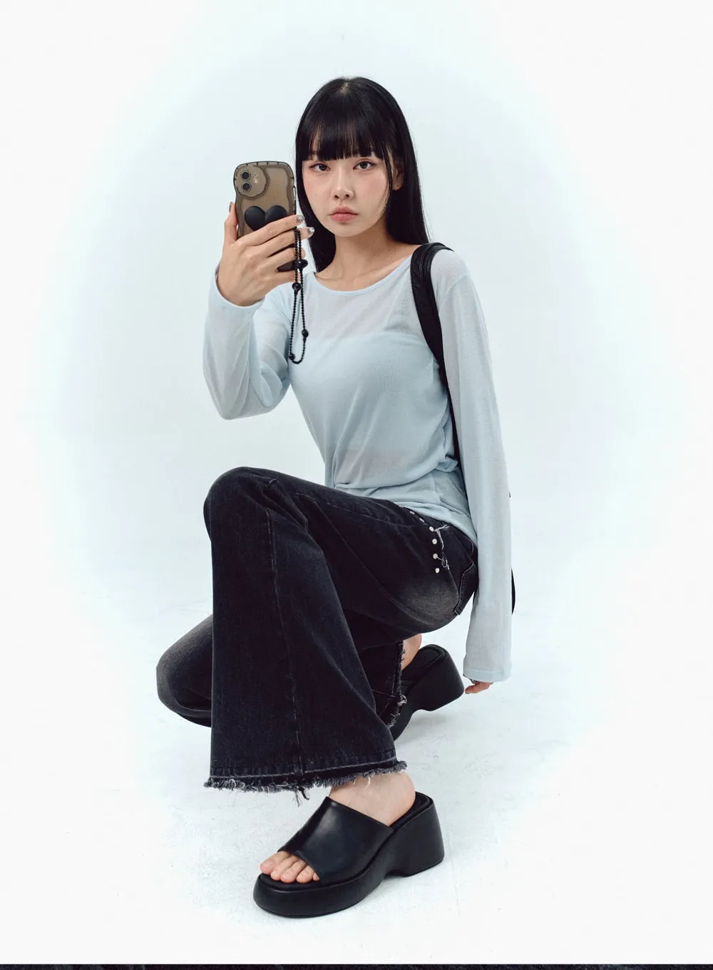 Cut Out Jeans IU330