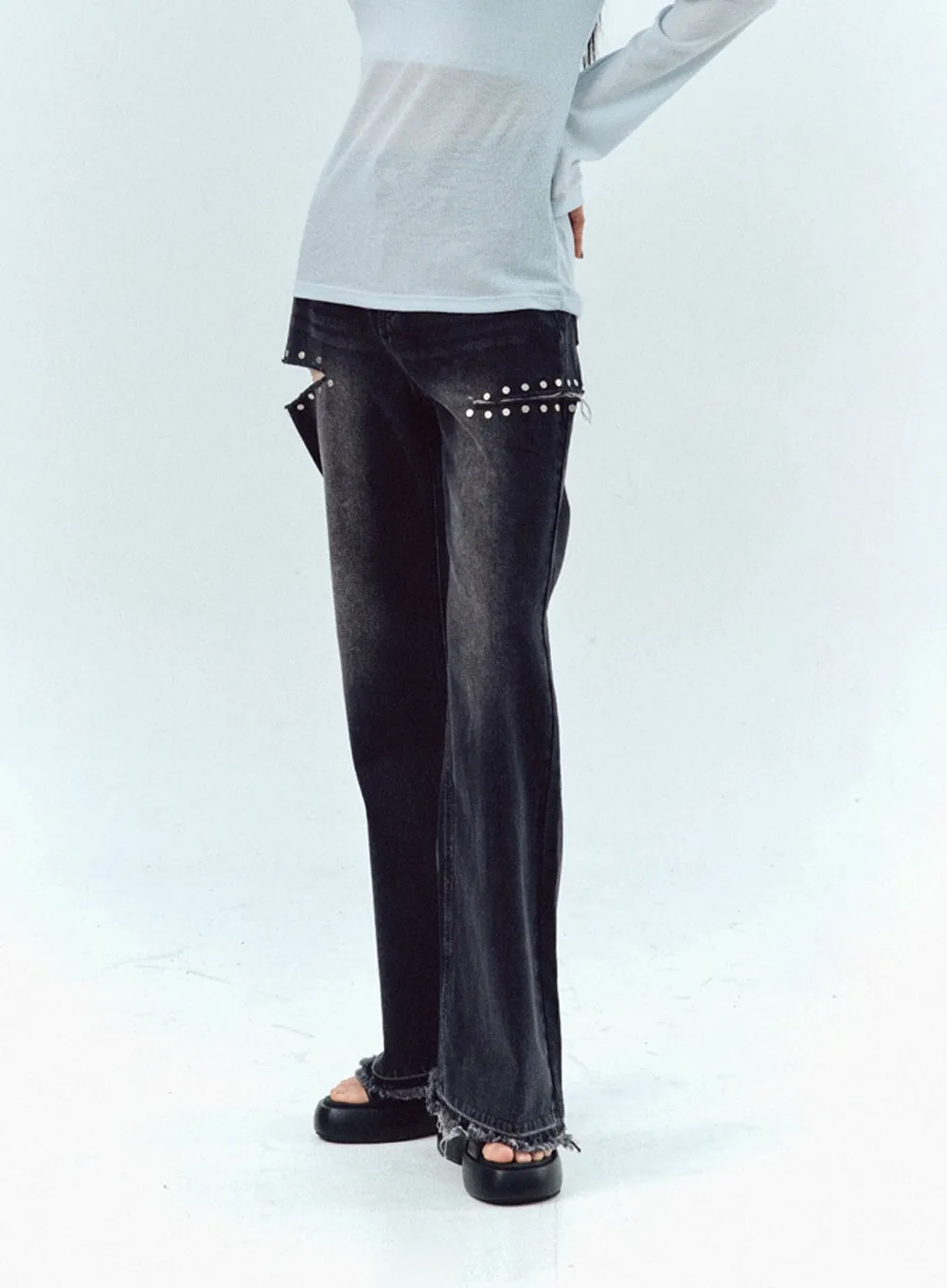 Cut Out Jeans IU330