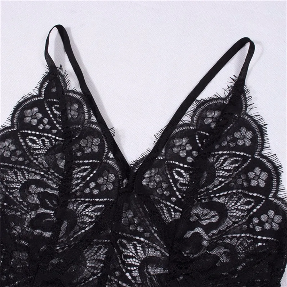 Frilled Lace Bodysuit