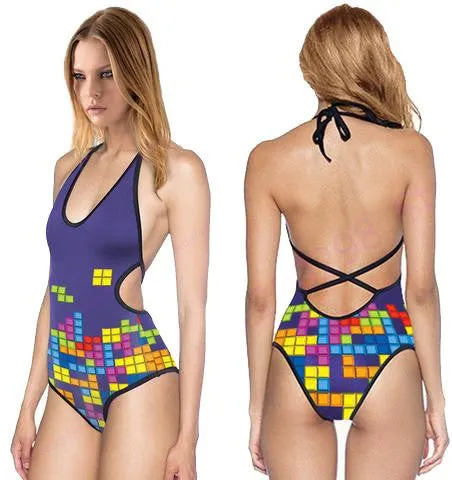 Low Strap Psychedelic Bodysuits