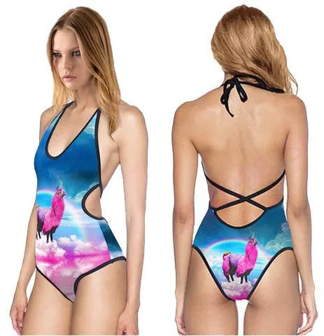 Low Strap Psychedelic Bodysuits