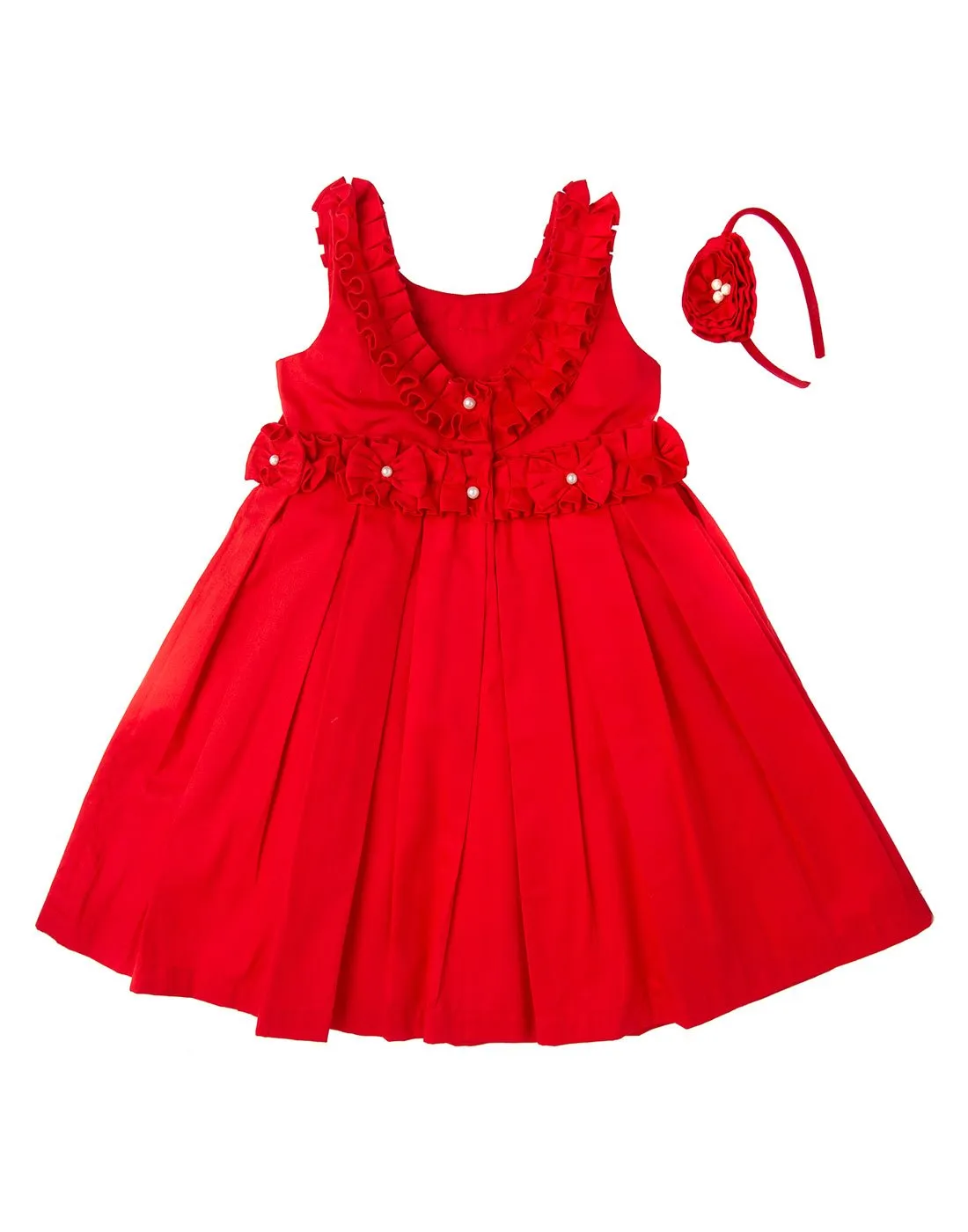 Red Ruffle Dress