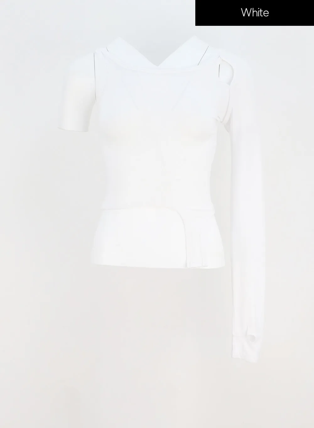 Unbalanced Cut Out Top IY311