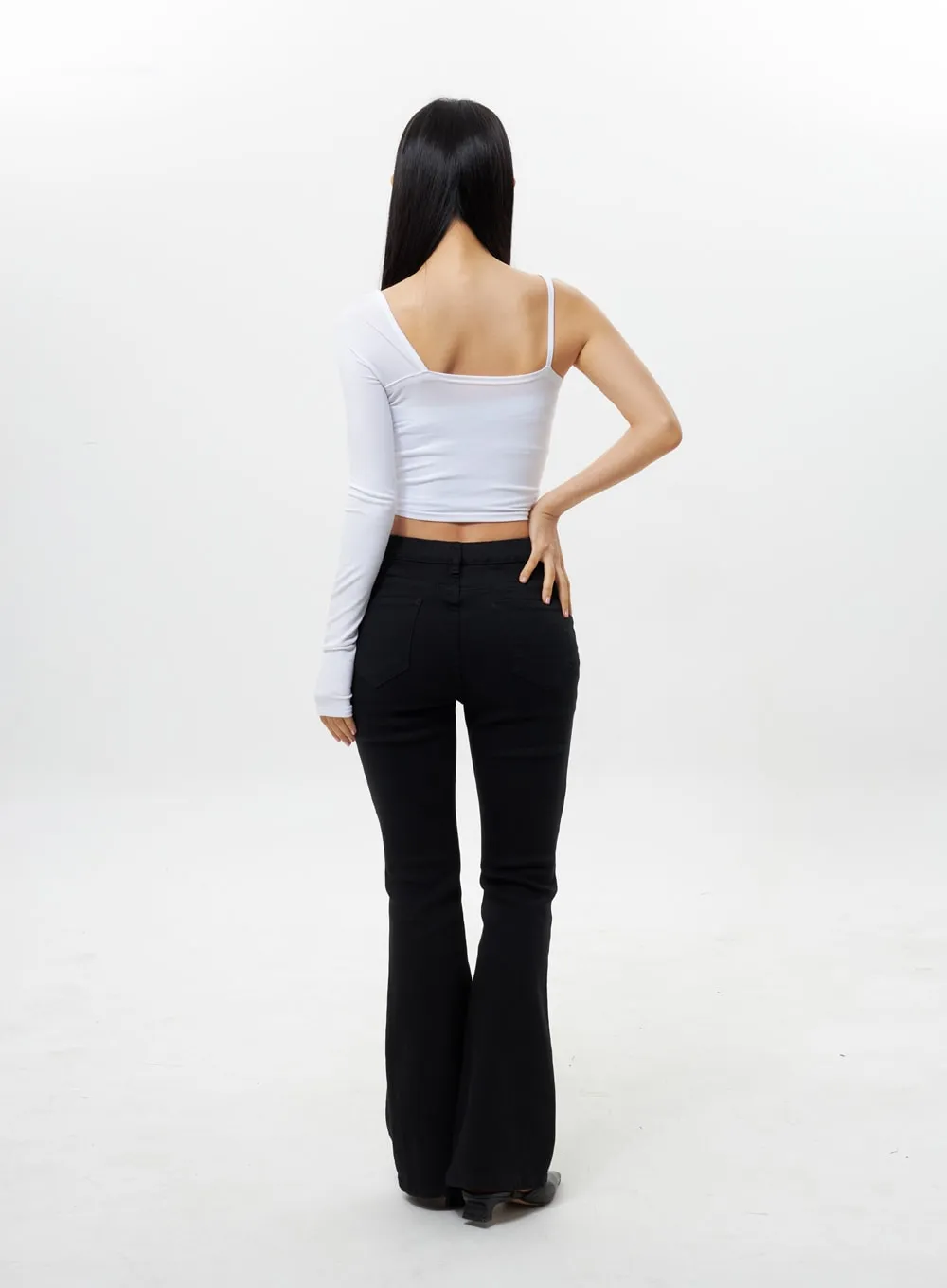 Unbalanced Cut Out Top IY311